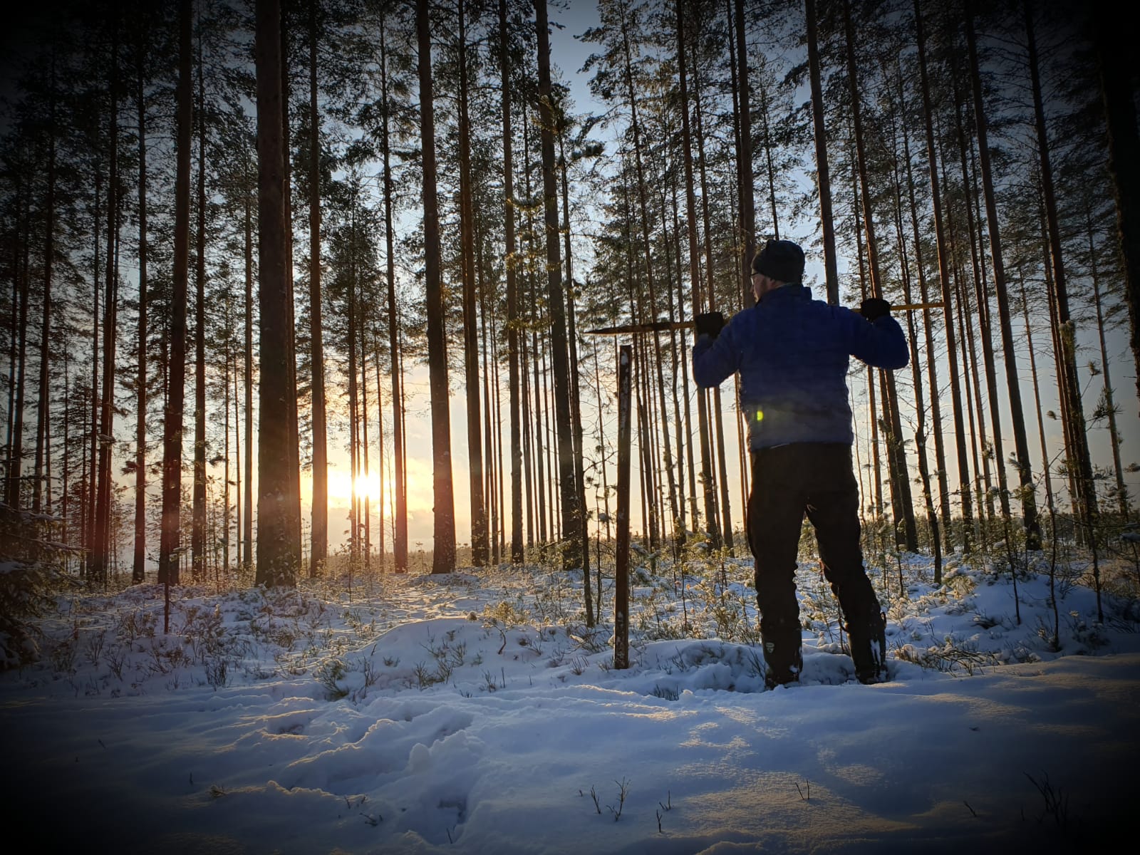 Lykynlammen merkattu talvipolku kutsuu liikkumaan